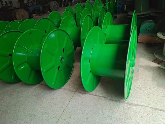500mm 630mm 800mm 1000mm Iron Punching Steel Bobbin For Cable Copper Production