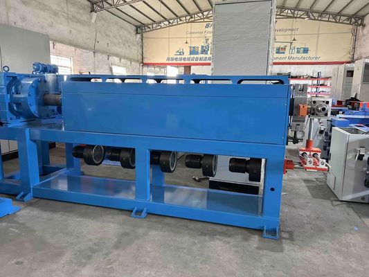 90 Cable Extrusion Line 280kg/h PVC Cable Manufacturing Machine With Siemens Motor