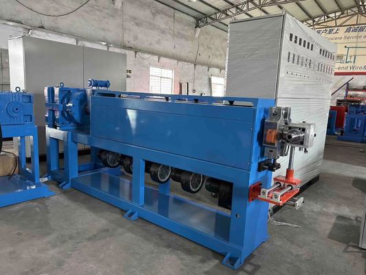 90 Cable Extrusion Line 280kg/h PVC Cable Manufacturing Machine With Siemens Motor