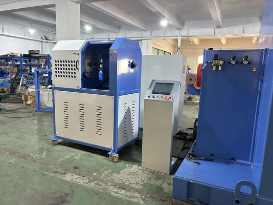 Cantilever Type Copper Wire Twisting Machine , 7*1.38 Single Twist Bunching Machine