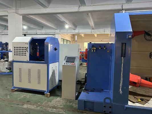 Cantilever Type Copper Wire Twisting Machine , 7*1.38 Single Twist Bunching Machine