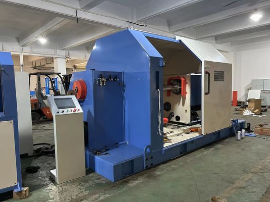 Cantilever Type Copper Wire Twisting Machine , 7*1.38 Single Twist Bunching Machine