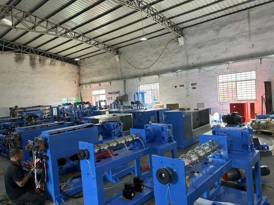 1-5mm Cable Extruder Machine 90kg/H PVC Wire Extruder For TV And CCTV Cable Production