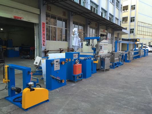 High Speed PVC Plastic Wire Extruder ,  140kg/h Cable Manufacturing Machine