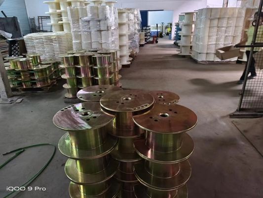 15kg Cable Bobbin 300mm Flat Steel Reels For Wire Drawing Machine