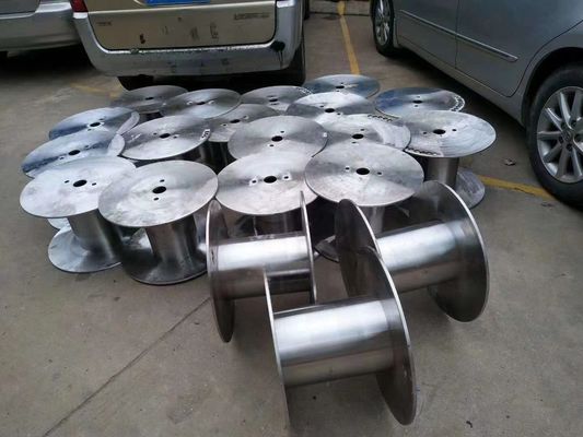 15kg Cable Bobbin 300mm Flat Steel Reels For Wire Drawing Machine