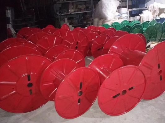 15kg Cable Bobbin 300mm Flat Steel Reels For Wire Drawing Machine