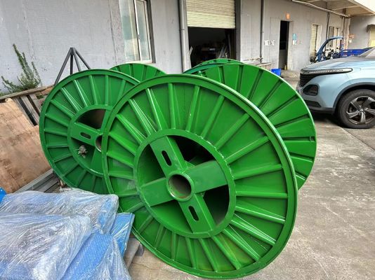 1250mm Corrugated Cable Bobbin  For Wire / Cable Metal Reel Steel Drum