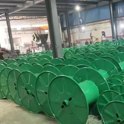 500mm 630mm Cable Bobbin Iron Punching Steel Bobbin For 70 Extruder Line