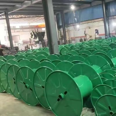 Double Layers Cable Bobbin 500mm 630mm Iron Punching Steel Bobbin For 630 Buncher