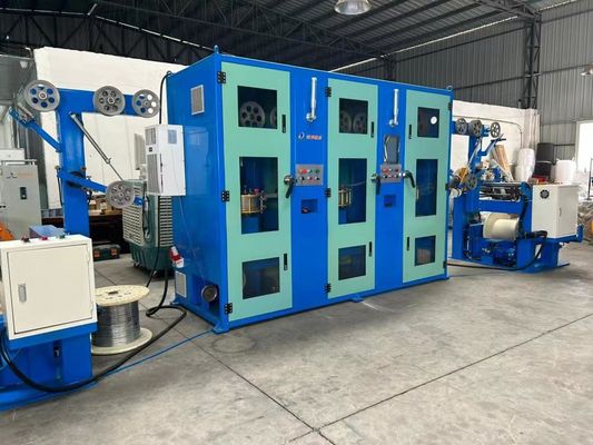 Vertical Copper Tapping Machine Three Layers For Fire Cable 1.5 2.5 4 6