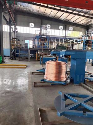 Continuous 8-17mm Copper Upcast Machine 2000 Tons For Cable 1.5 2.5