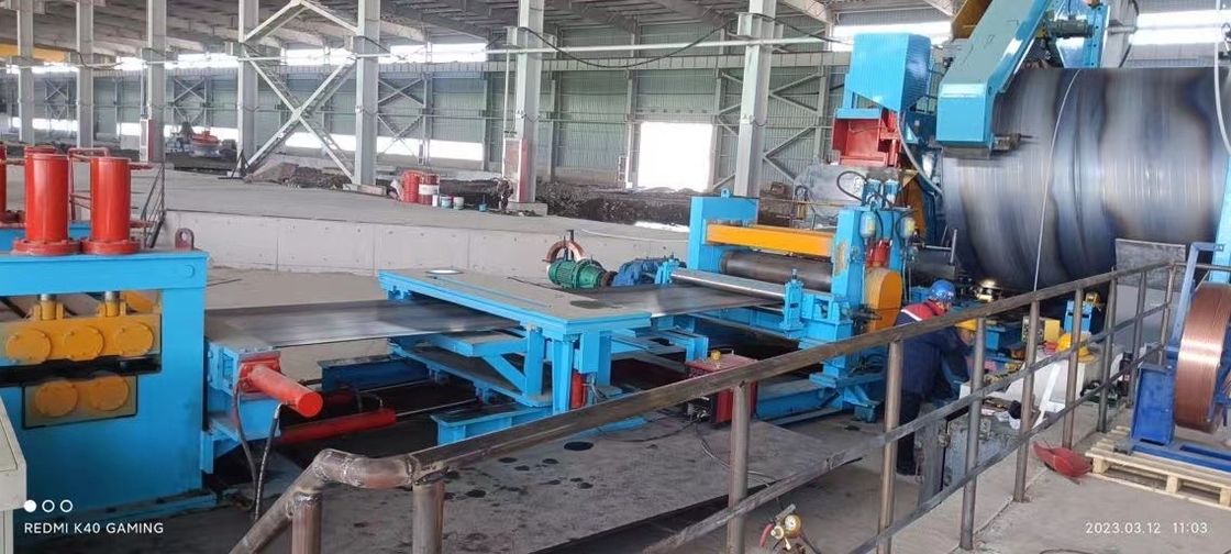 YY800 Spiral Welded Pipe Making Machine Production Line Steel Tube Making Machine