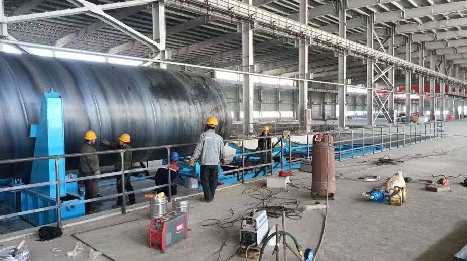 SSAW Spiral Welded Pipe Making Machine Front Swing Spiral Pipe Mill